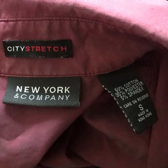 New York & Company Collared Button Down Blouse ~ S - Picture 6 of 6